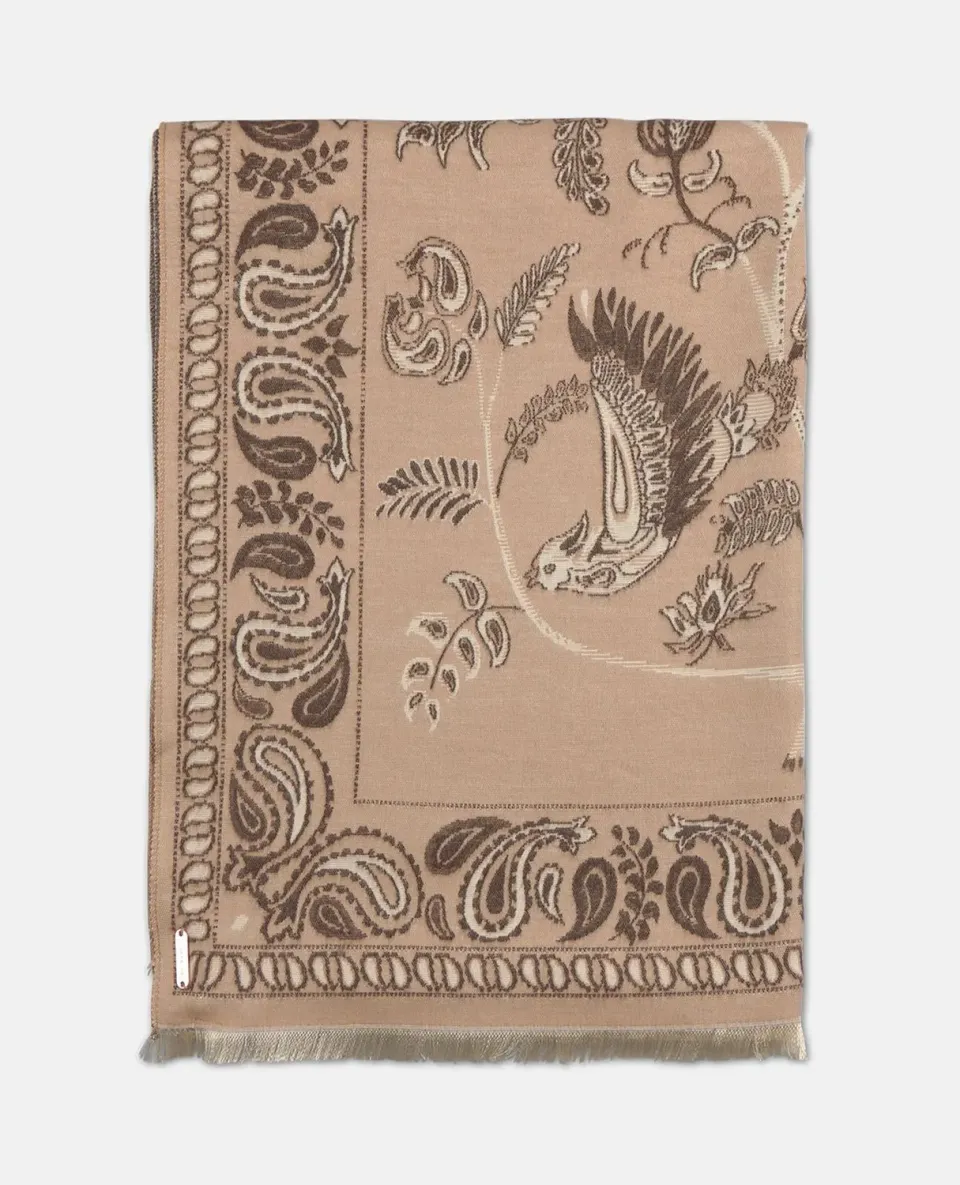 Alma en Pena I26AC009 écharpe rectangulaire beige