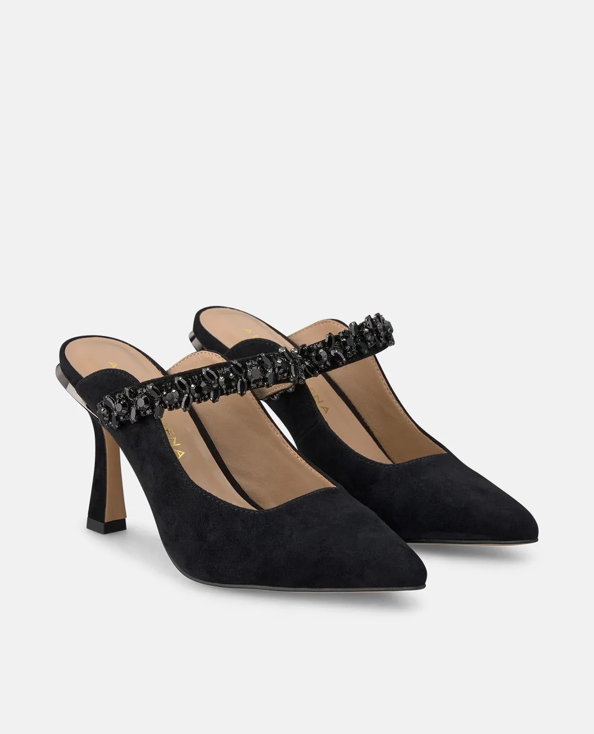 Alma en Pena I250417 escarpins noirs suede talon 9 cm