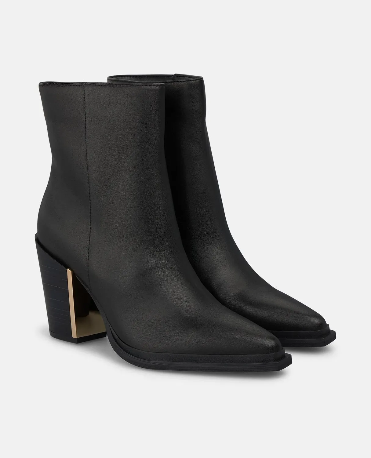 Alma en Pena I260785C bottines cuir noir animal 8,5 cm