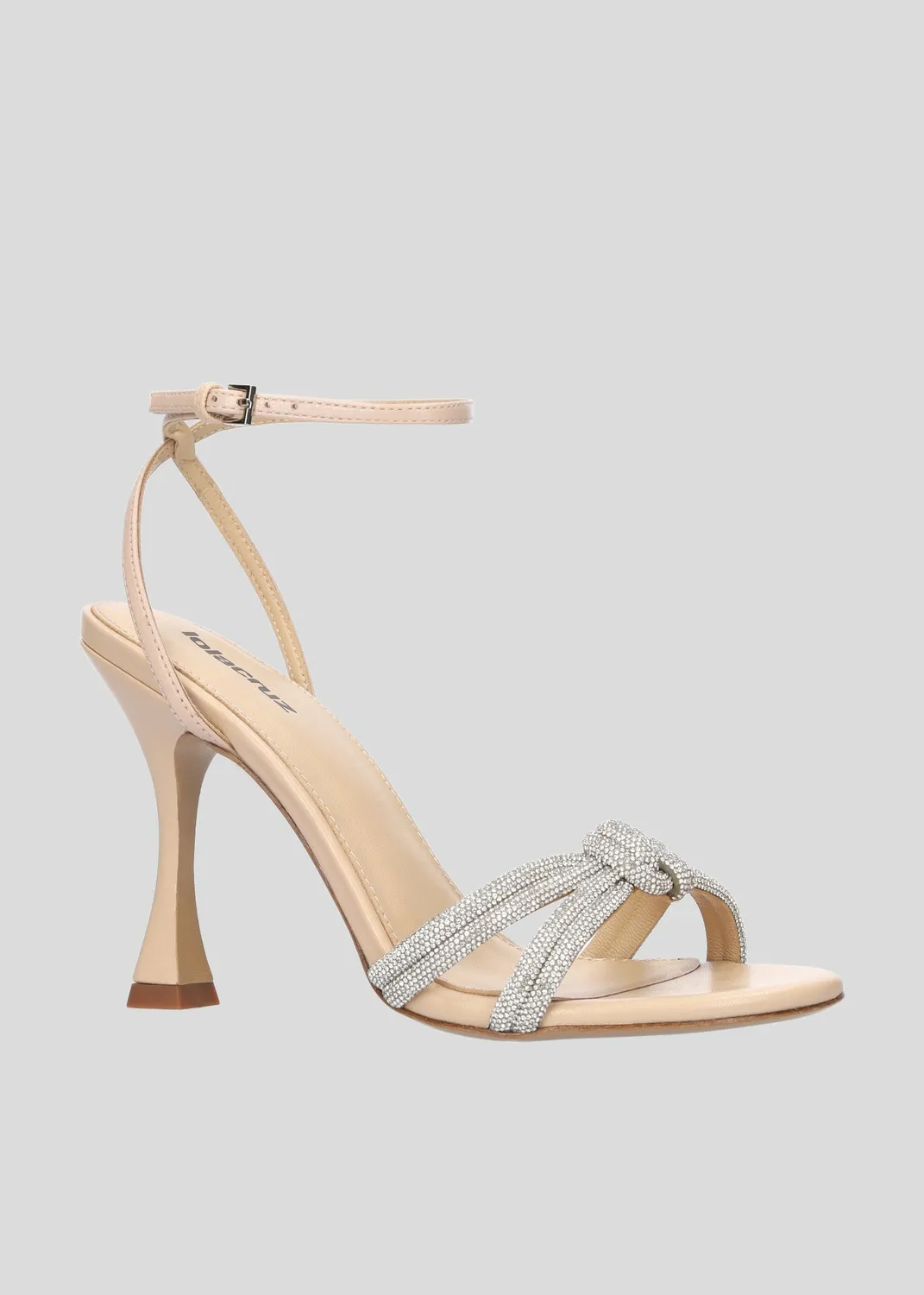 Lola Cruz Alice Sandal 95 sandales beige talon 9,5 cm