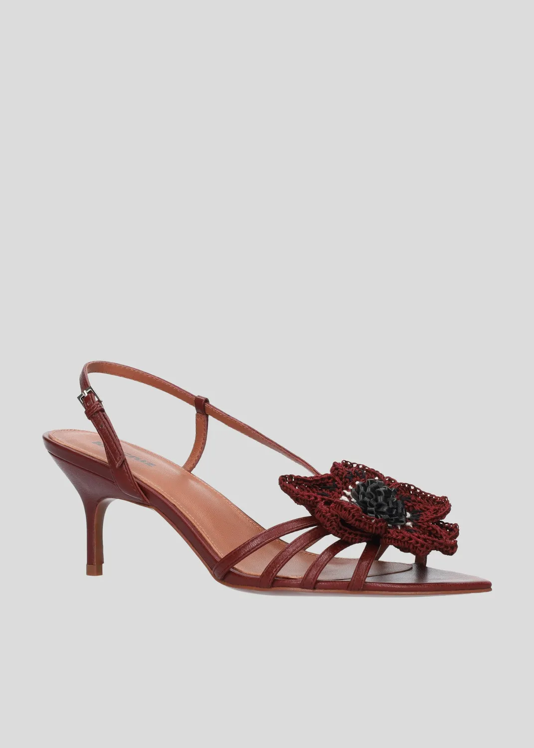 Lola Cruz Jazmin 65 sandales bordeaux 6,5 cm