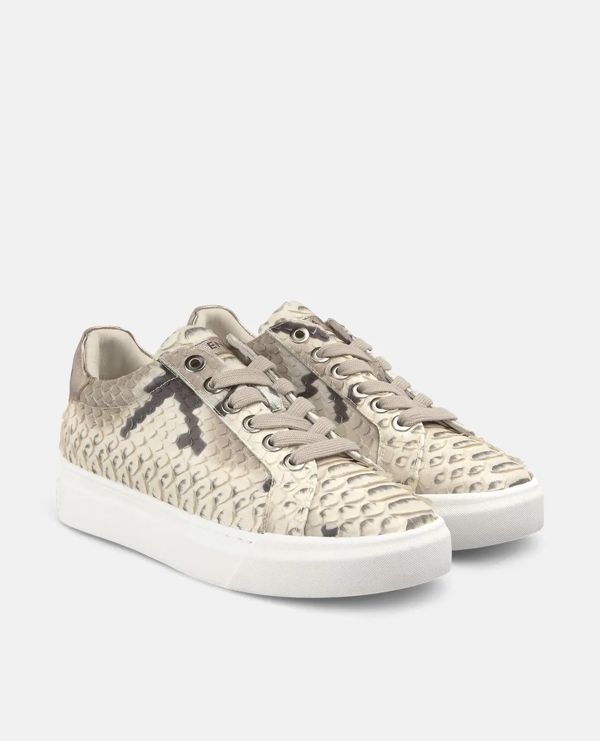 Alma en Pena V260451 Cobra Ice sneakers cuir blanc 3,5 cm
