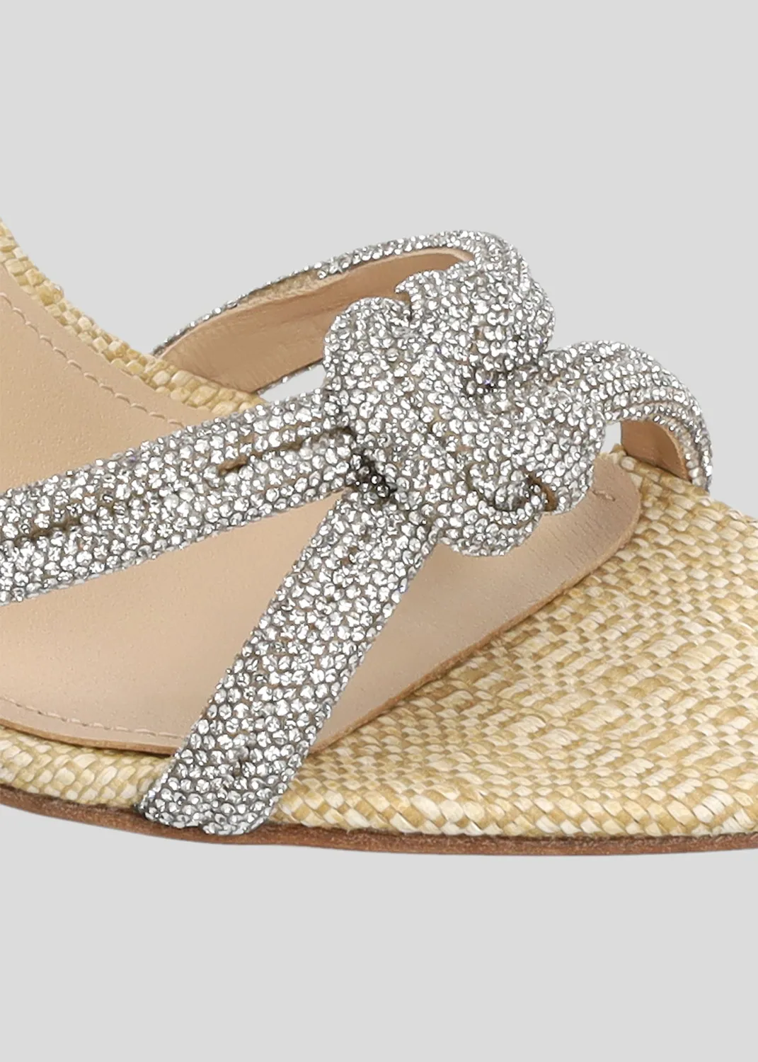 Lola Cruz Alice mule naturelle
