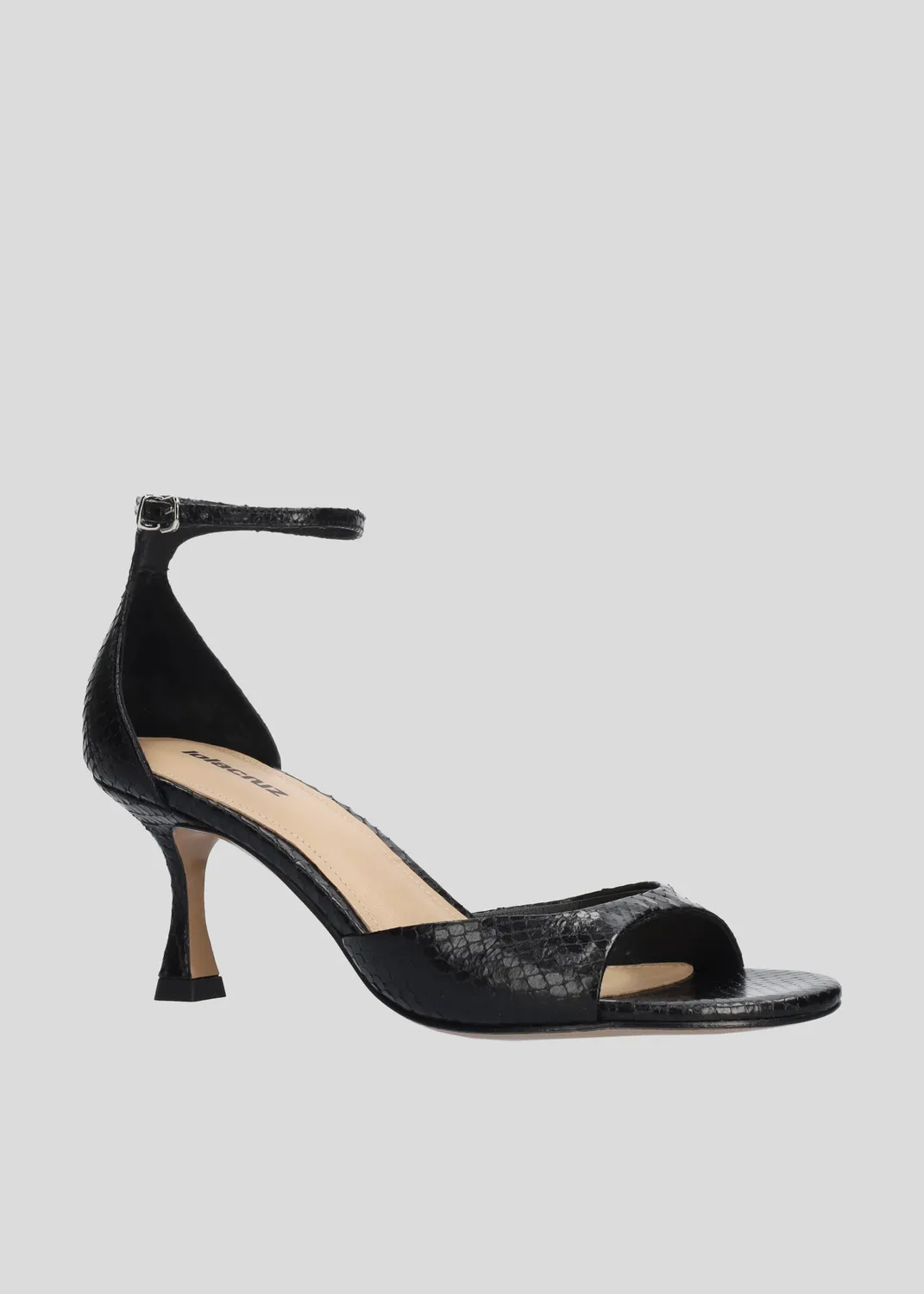 Lola Cruz Kumala 65 sandales à talon noir 6,5 cm