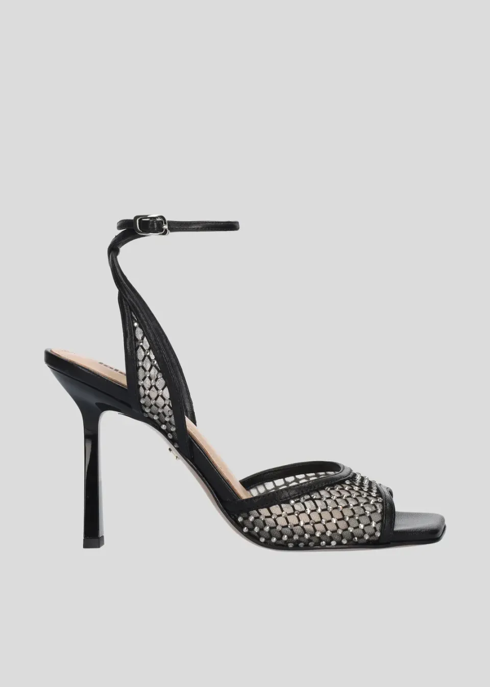 Lola Cruz Carmen sandales à talons noires 9,5 cm