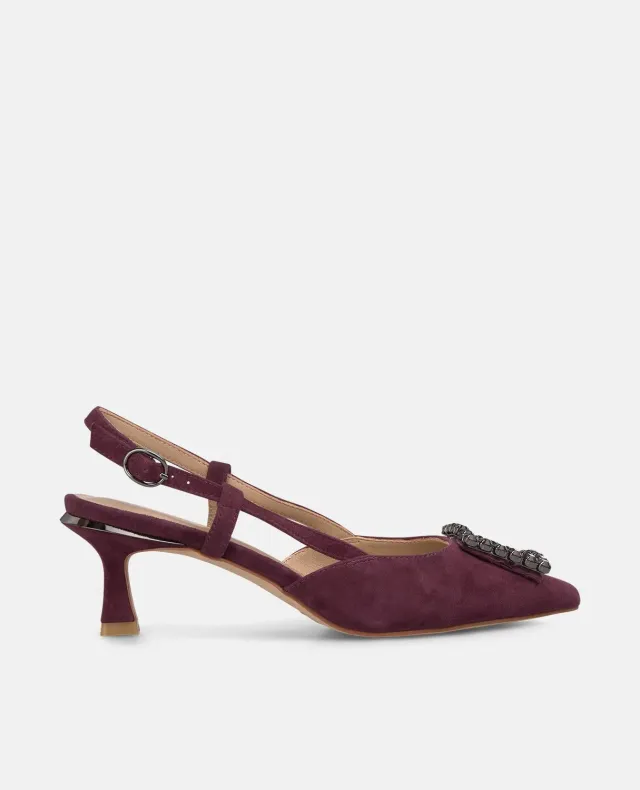 Alma en Pena I250513 escarpin bordeaux bride strass 6 cm