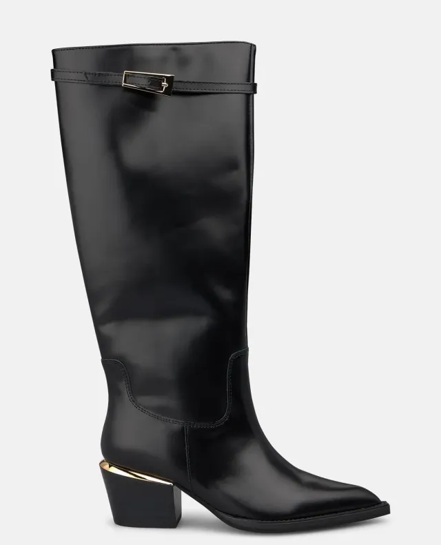 Alma en Pena I260614 bottes hautes noir nappa