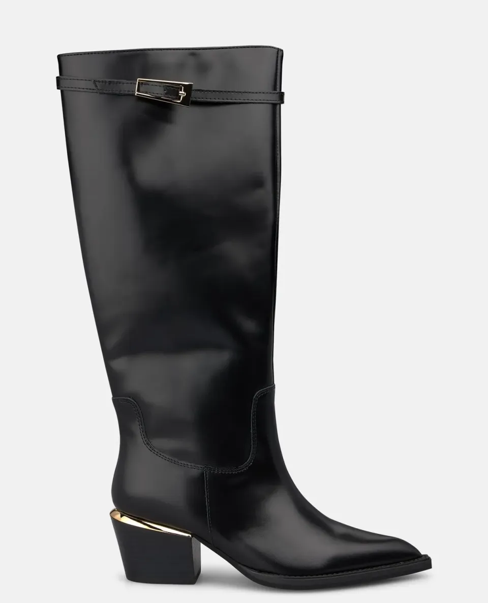 Alma en Pena I260614 bottes hautes noir nappa