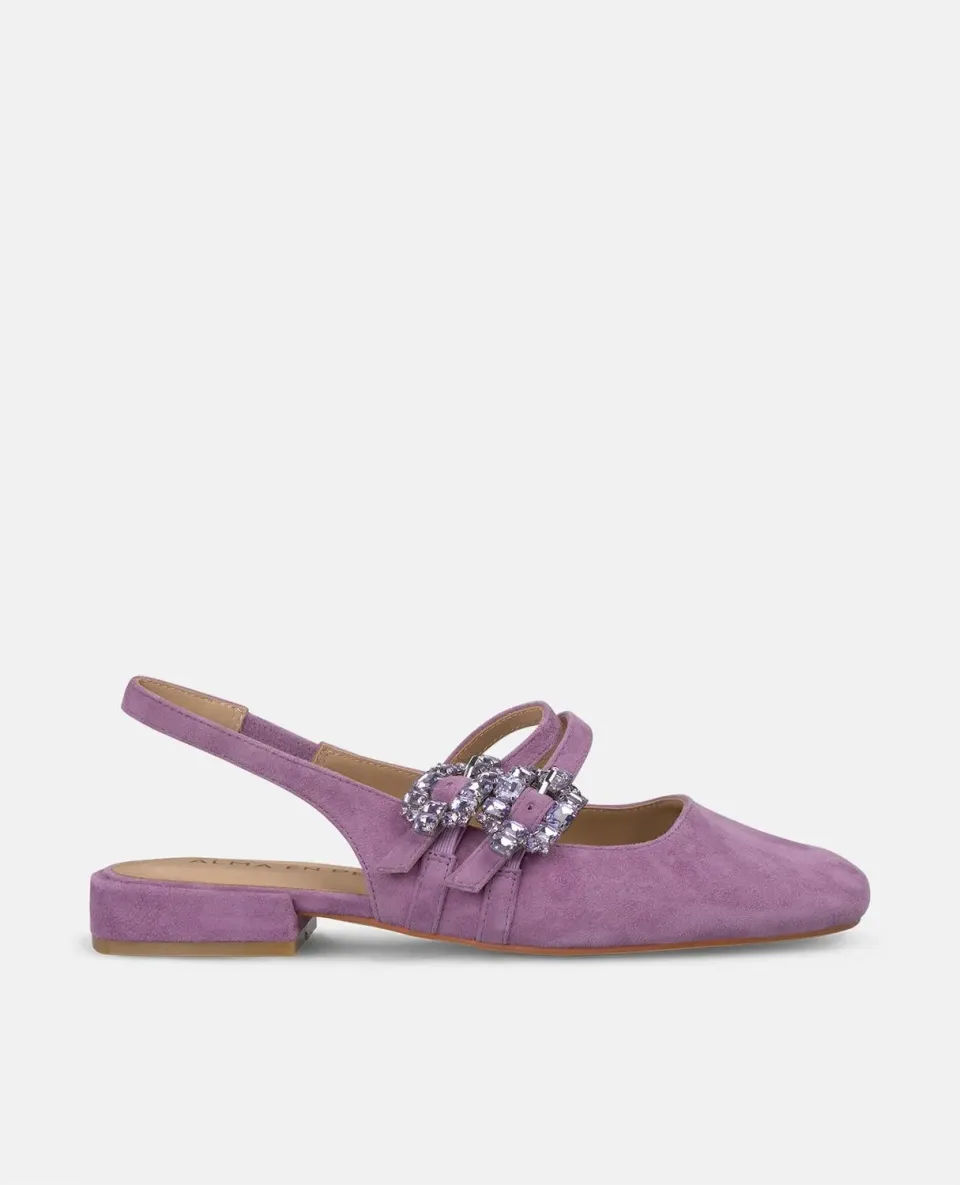 Alma en Pena V250501 ballerines violettes cuir plat