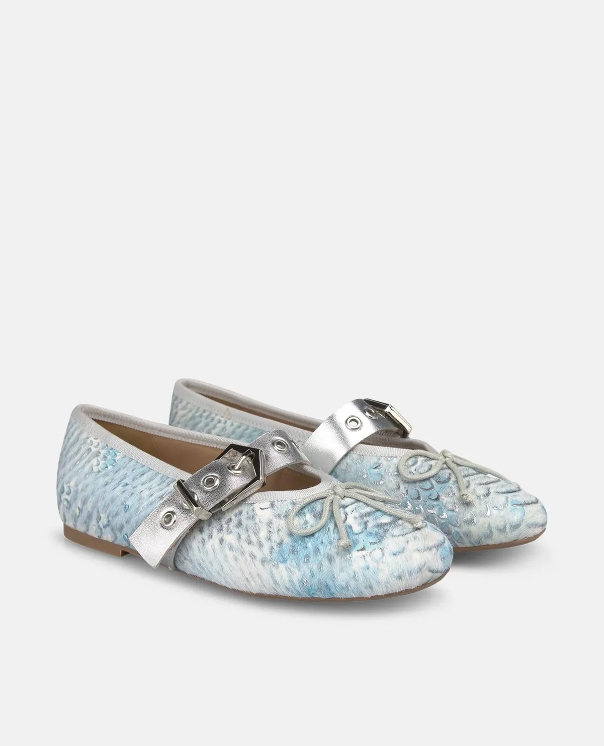 Alma en Pena V261300 ballerines cuir turquoise plates