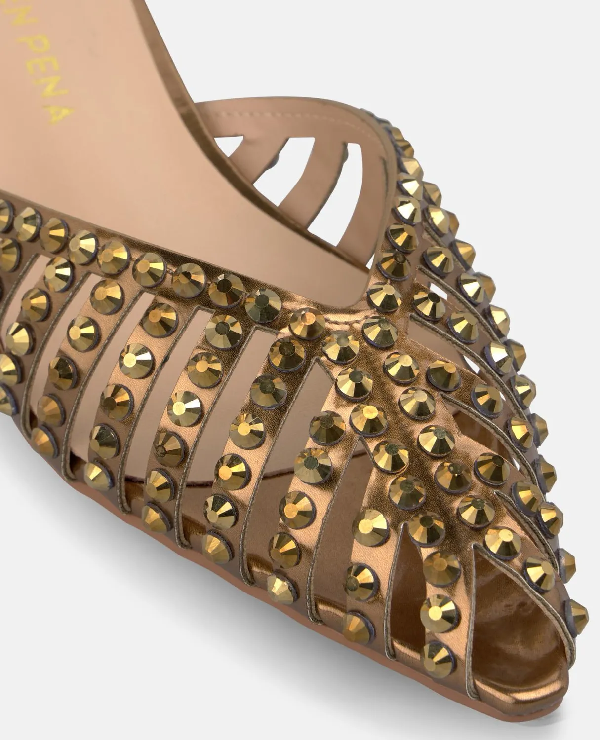 Alma en Pena V260755 mules bronze talon 3 cm
