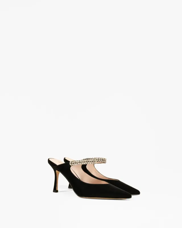 Mi/Mai Harper Black escarpins noir strass soirée