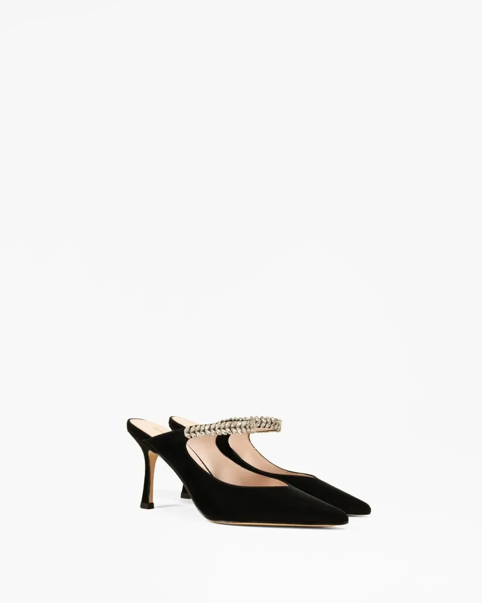 Mi/Mai Harper Black escarpins noir strass soirée
