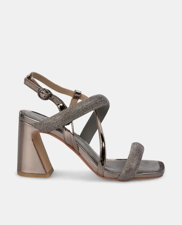 Alma en Pena V250672 sandales argenté strass talon 9,8 cm