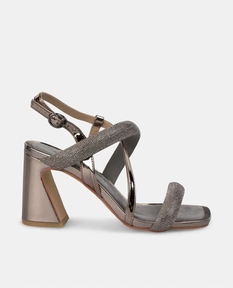 Alma en Pena V250672 sandales argenté strass talon 9,8 cm