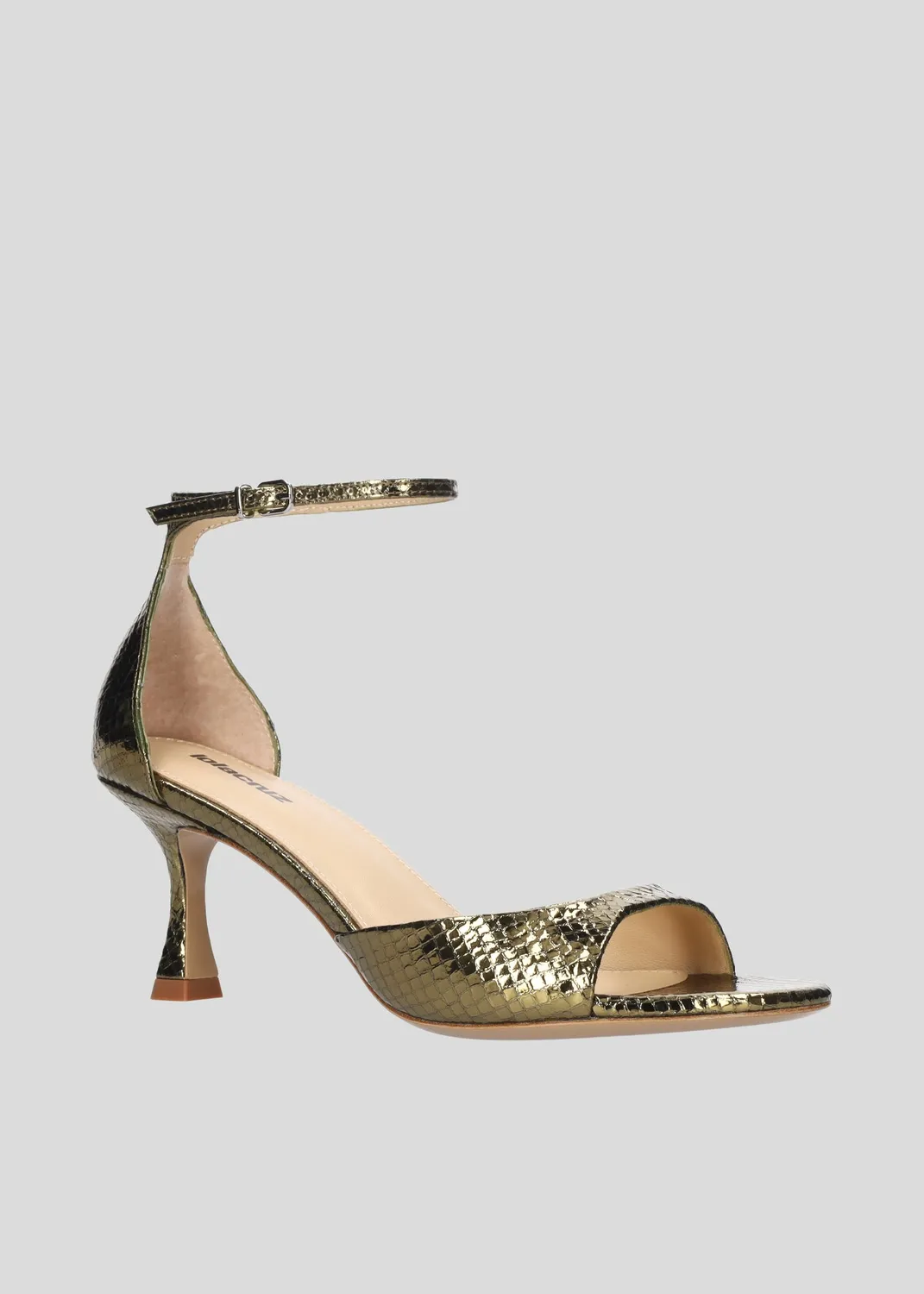 Lola Cruz Kumala 65 sandales à talons kaki