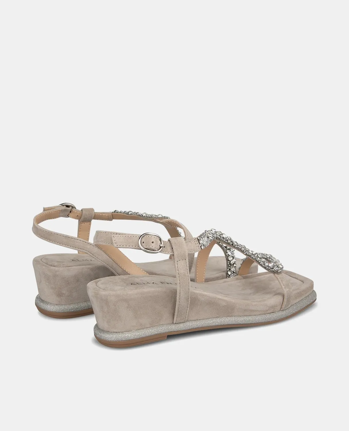 Alma en Pena V240743 Compensées Taupe 5 cm Suède