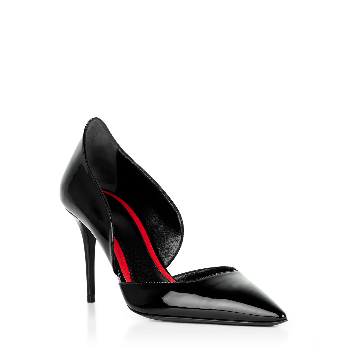 Maison Ernest Monica 85 escarpin noir cuir vernis