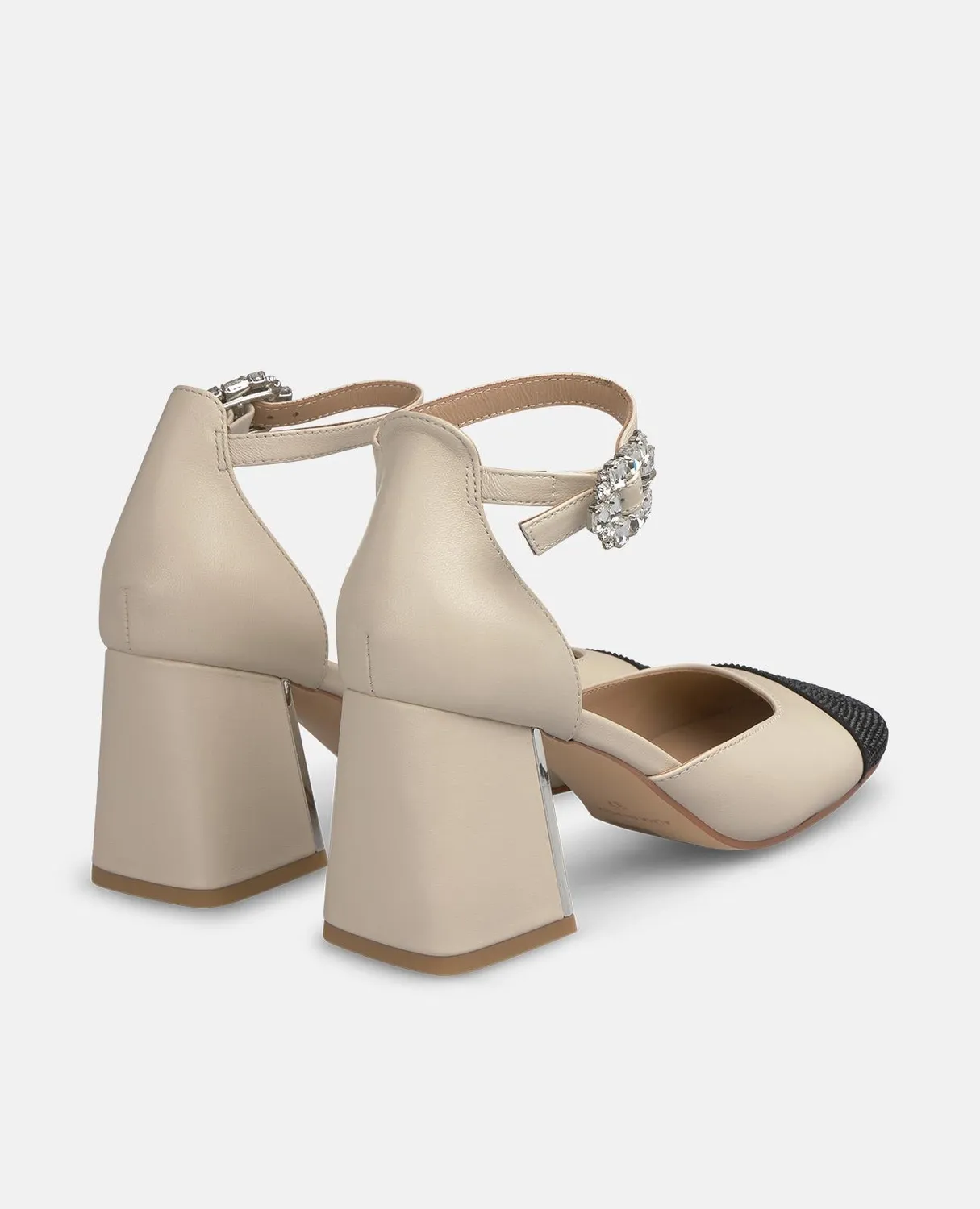 Alma en Pena I250305 escarpins ivoire strass talon 7,2 cm