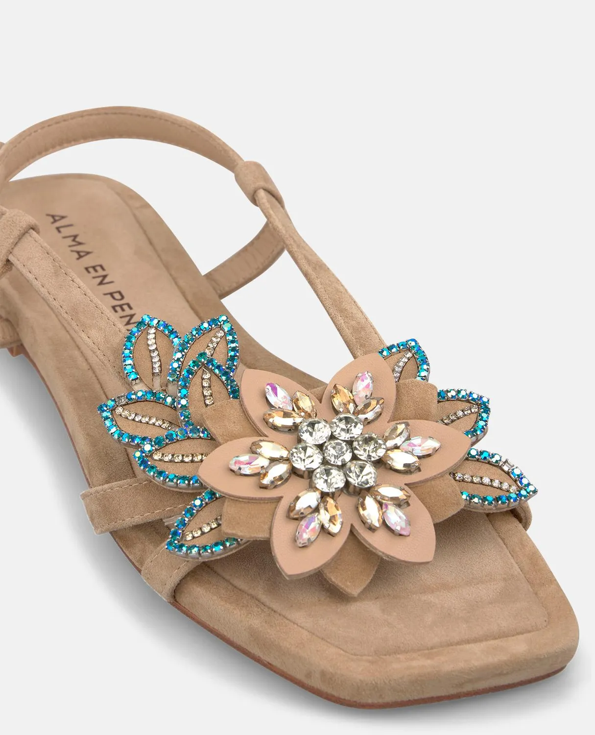 Alma en Pena V268438 sandales plates beige fleur