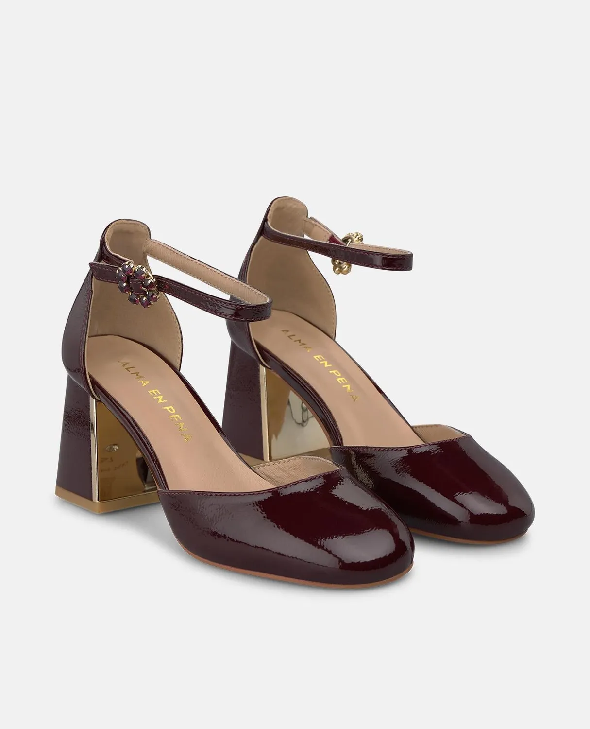 Alma en Pena I260163 escarpins bordeaux vernis 7 cm