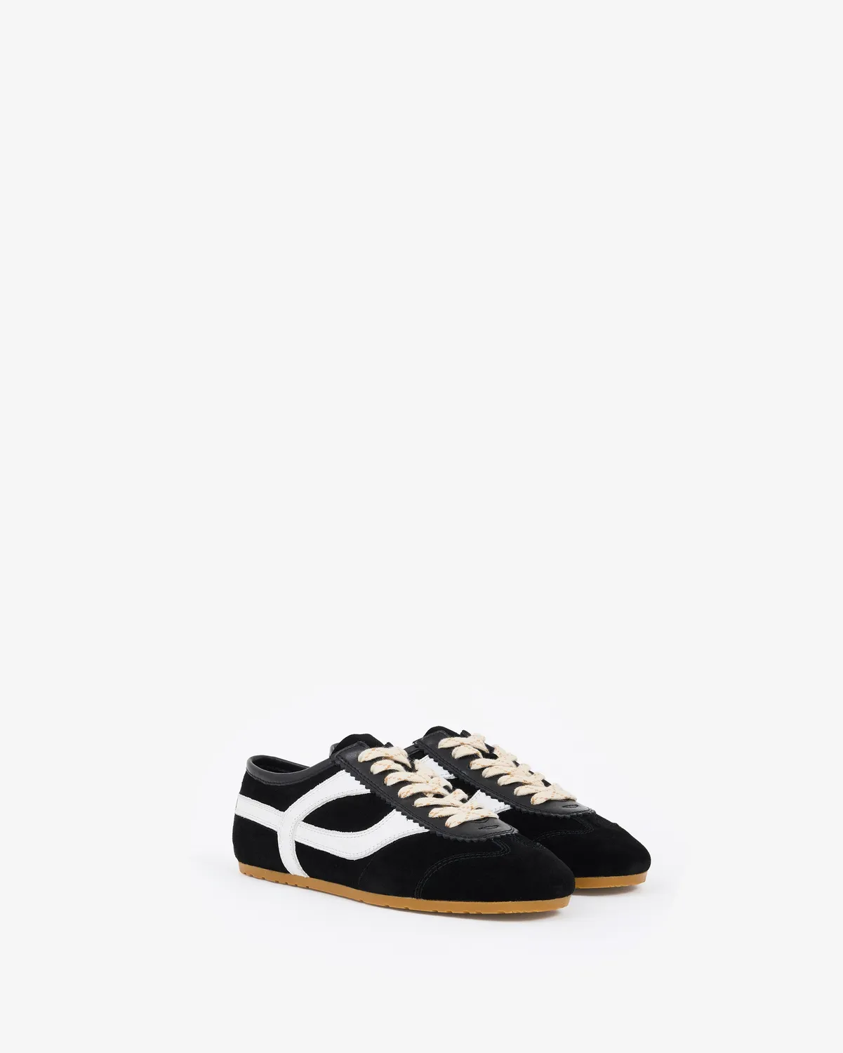 Mi/Mai Paola Black and White baskets daim noir