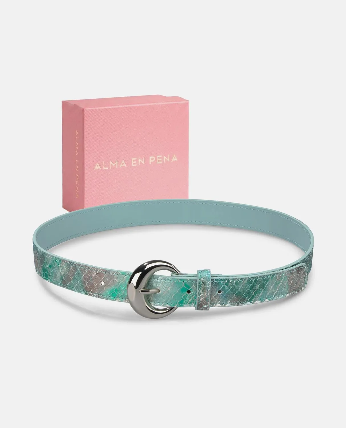 Alma en Pena V26CT019 ceinture bleue cuir