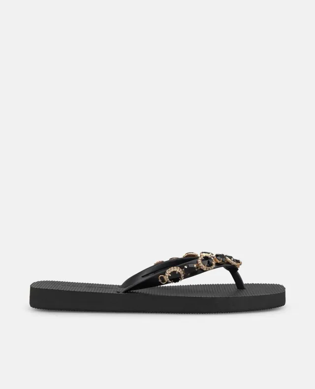 Alma en Pena V269009 tong plage noir synthétique semelle 2 cm