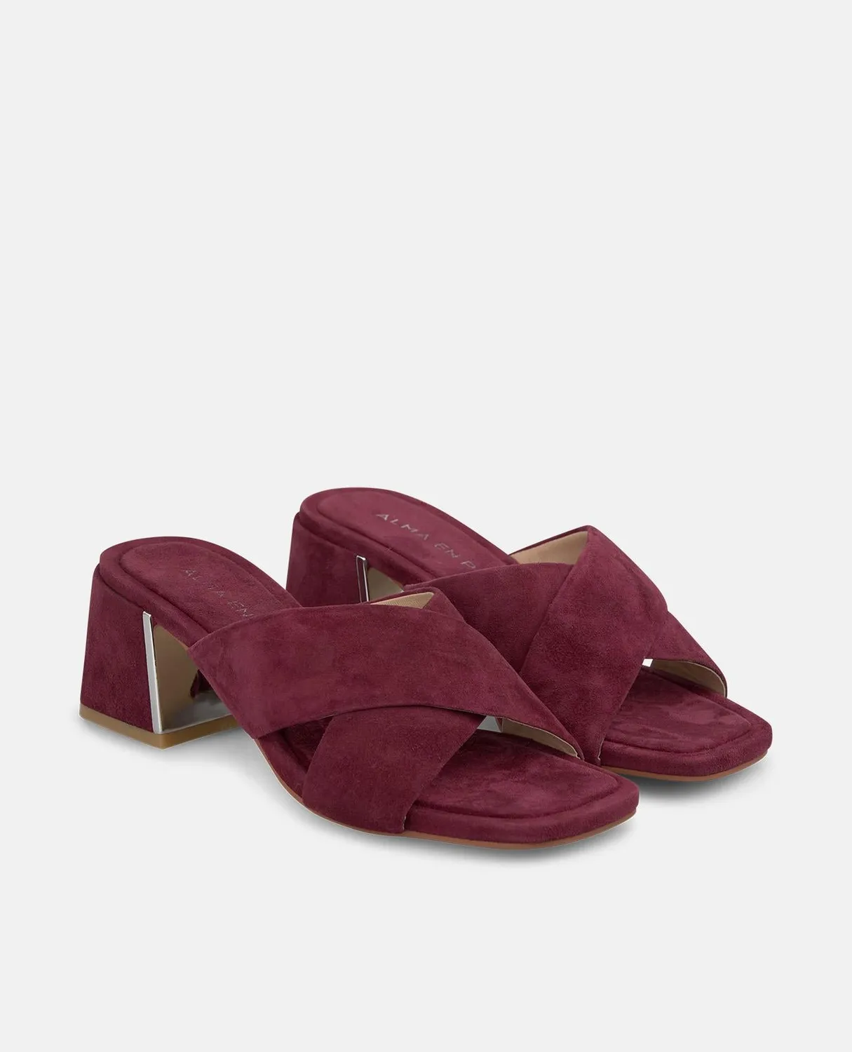 ALMA EN PENA V263104 sandales cuir bordeaux brides 6 cm