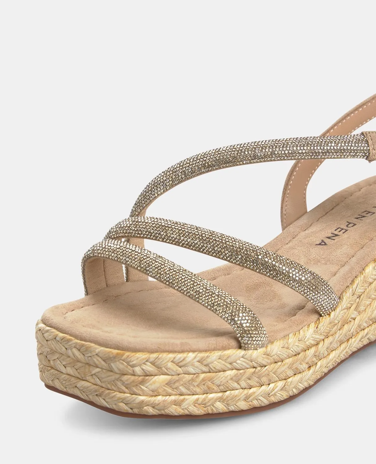 Alma en Pena V2551452 sandales compensées beige talon 5 cm