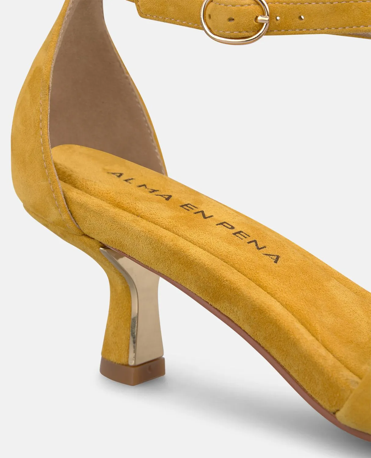 Alma En Pena V265005 sandale cuir moutarde talon 5,5 cm