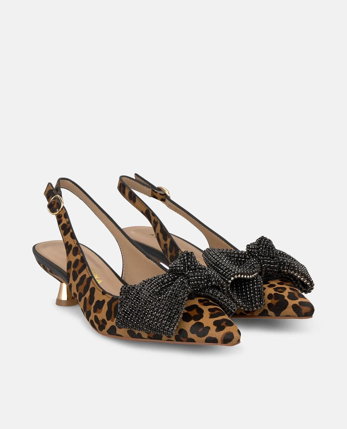 Alma en Pena I250525 Mini Lazo escarpins camel cuir talon 4,5 cm