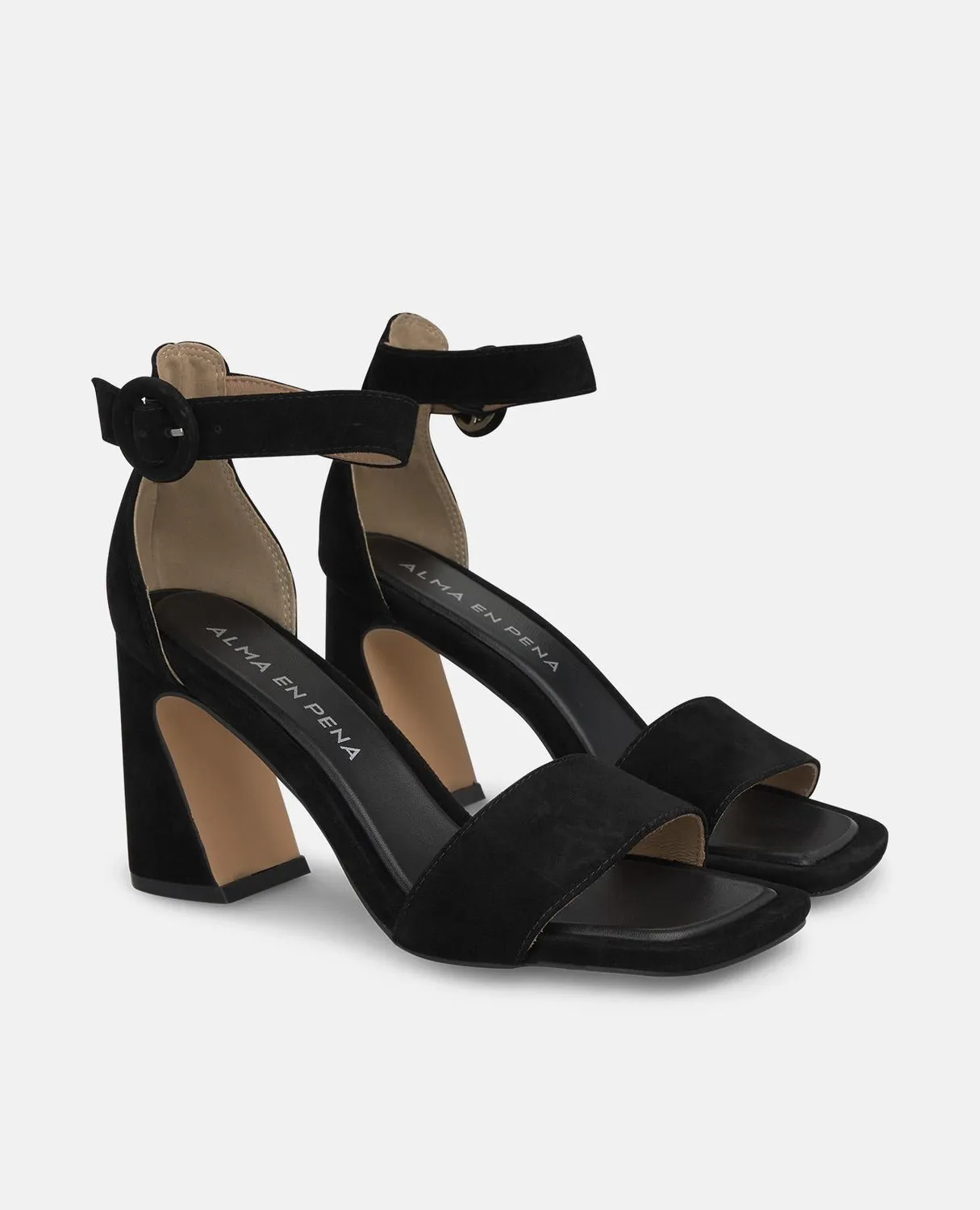 Alma en Pena I250096 sandales noir cuir talon 8,3 cm