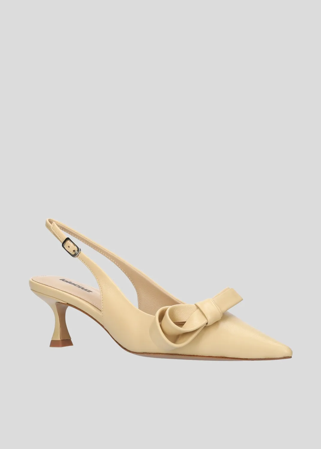 Lola Cruz Linda escarpins beige talon 5,5 cm
