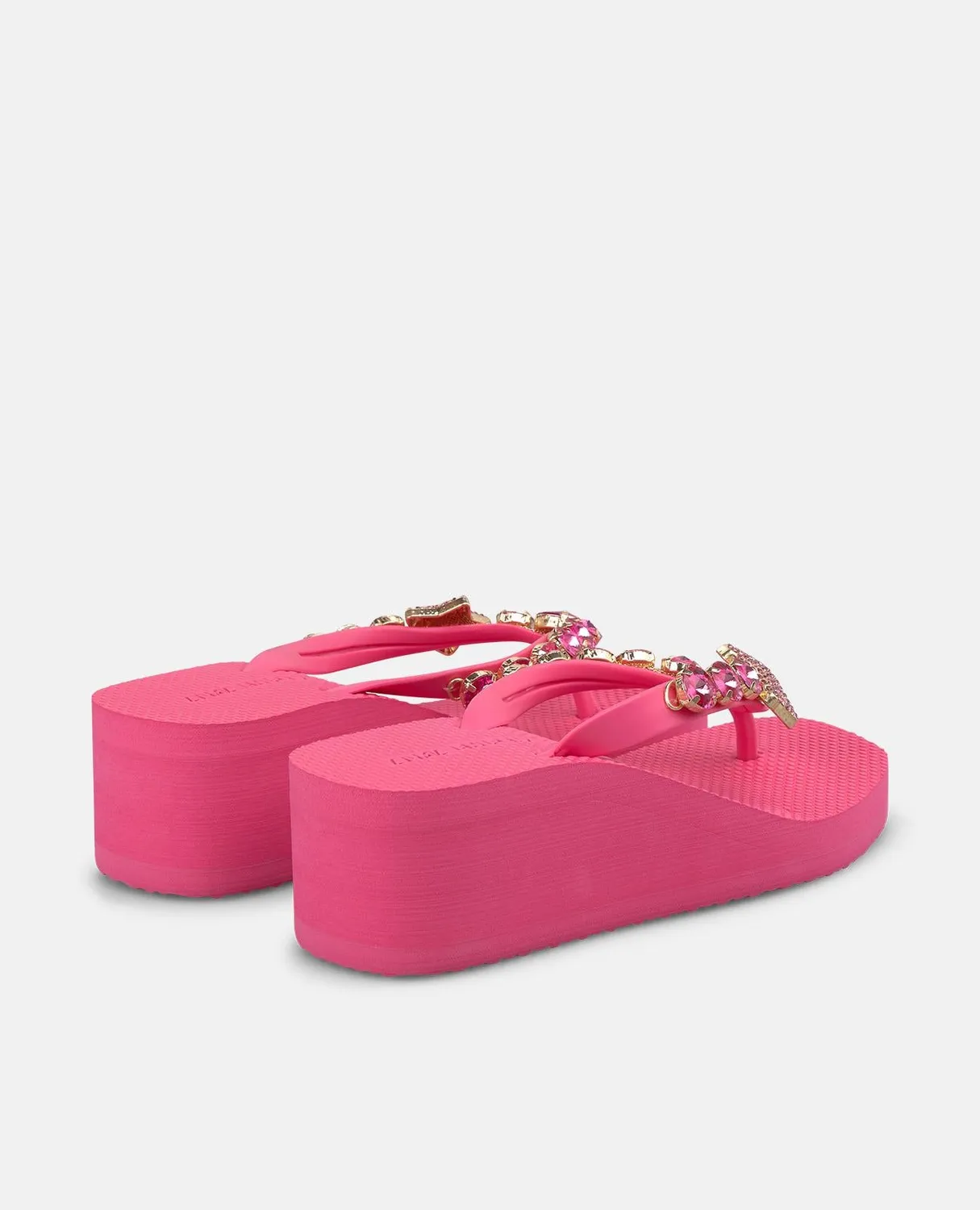 Alma en Pena Summer V269011 tongs fuchsia plateforme 5,5 cm