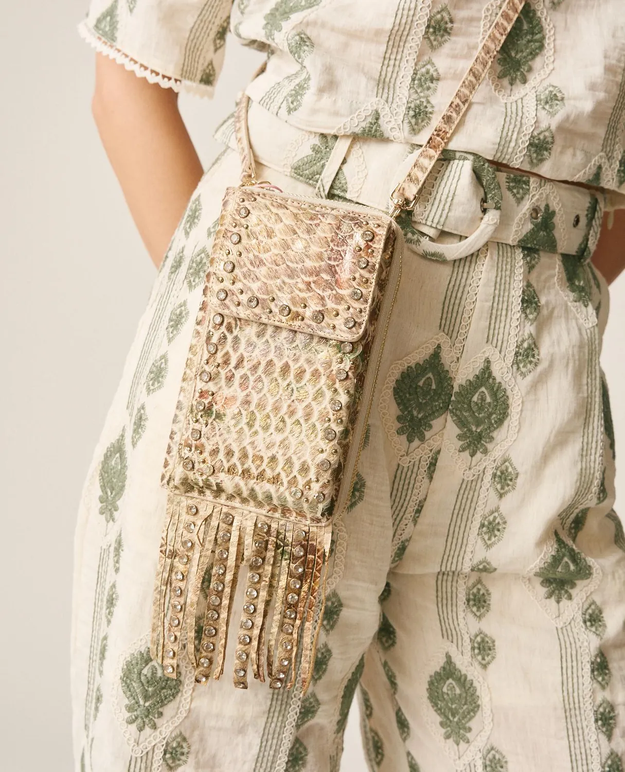Alma en Pena V26WT016 sac portefeuille camel