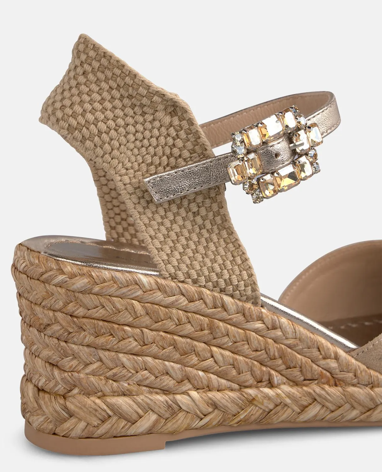 Alma en Pena V265691 espadrilles compensées sable 6,5 cm
