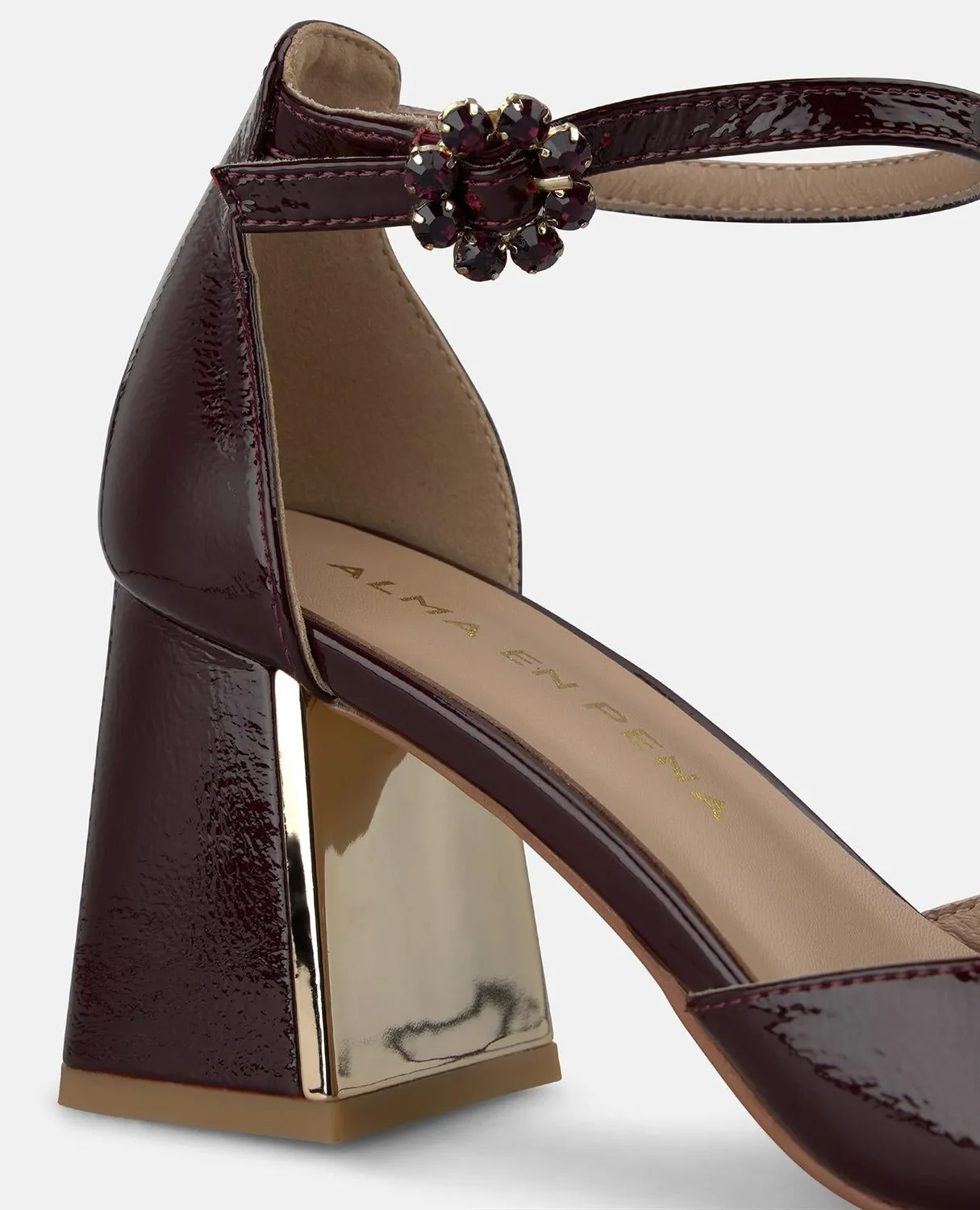 Alma en Pena I260163 escarpins bordeaux vernis 7 cm