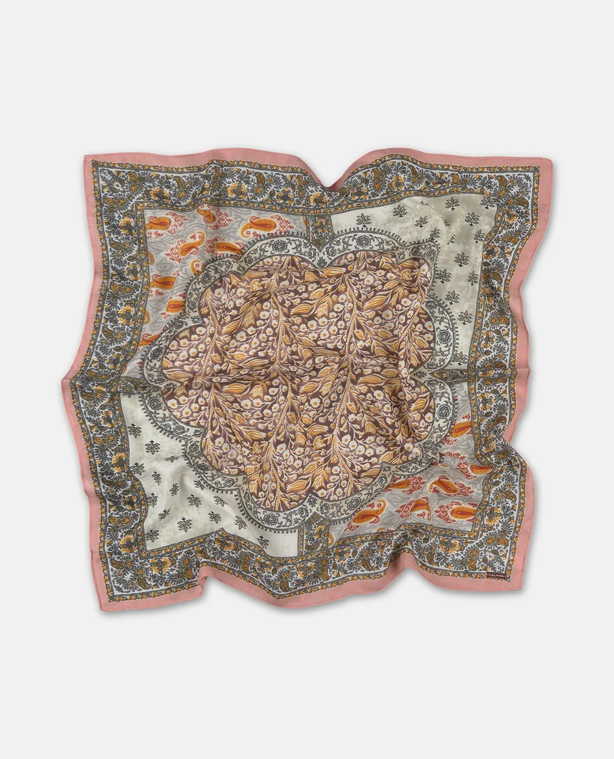 Alma en Pena I26AC005 foulard carré camel