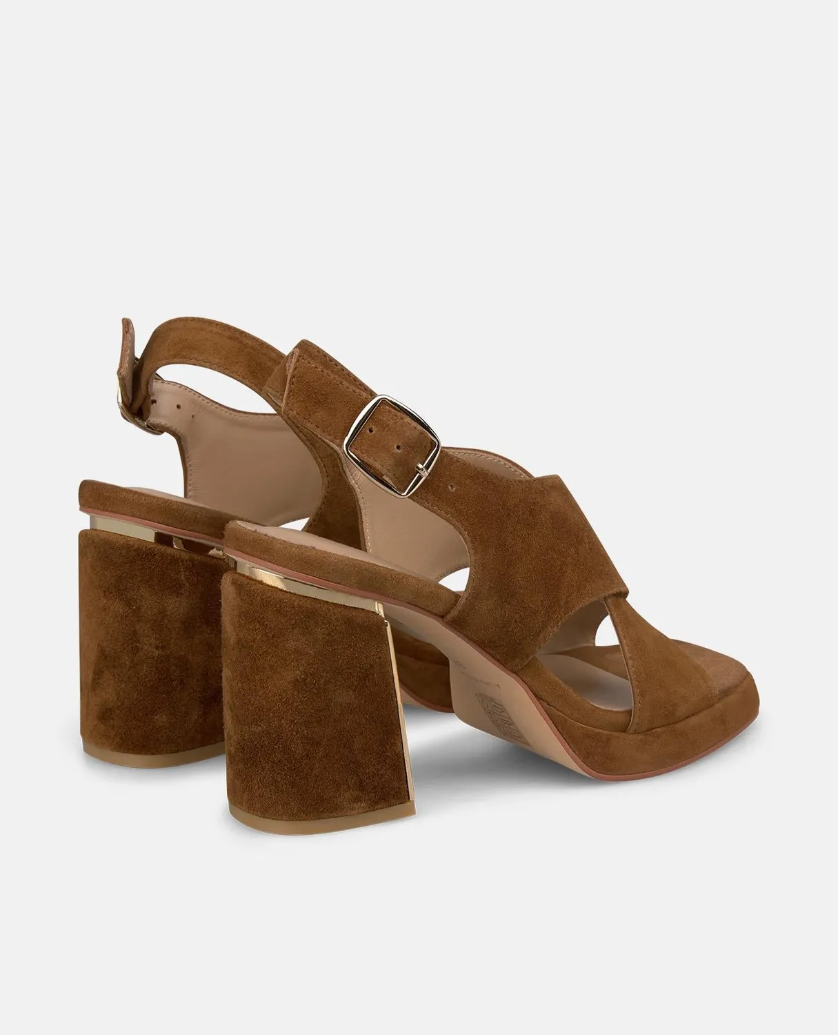Alma en Pena V262654 sandales talon 8,5 cm caramel cuir