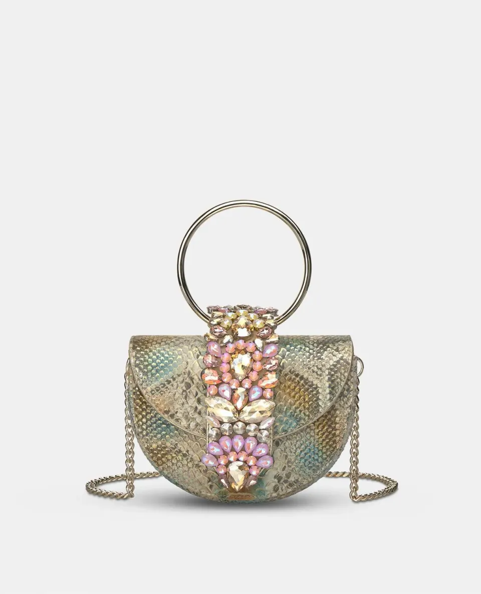 Alma en Pena V25BG5031 sac demi-lune cuir bronze
