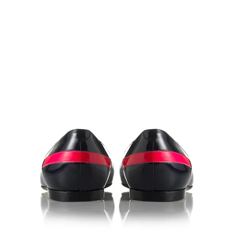 Bégum Paris Vélo ballerine vernie bicolore talon 10 mm