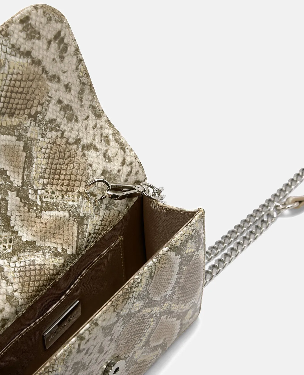 Alma en Pena BG104 sac bandoulière cuir vison serpent