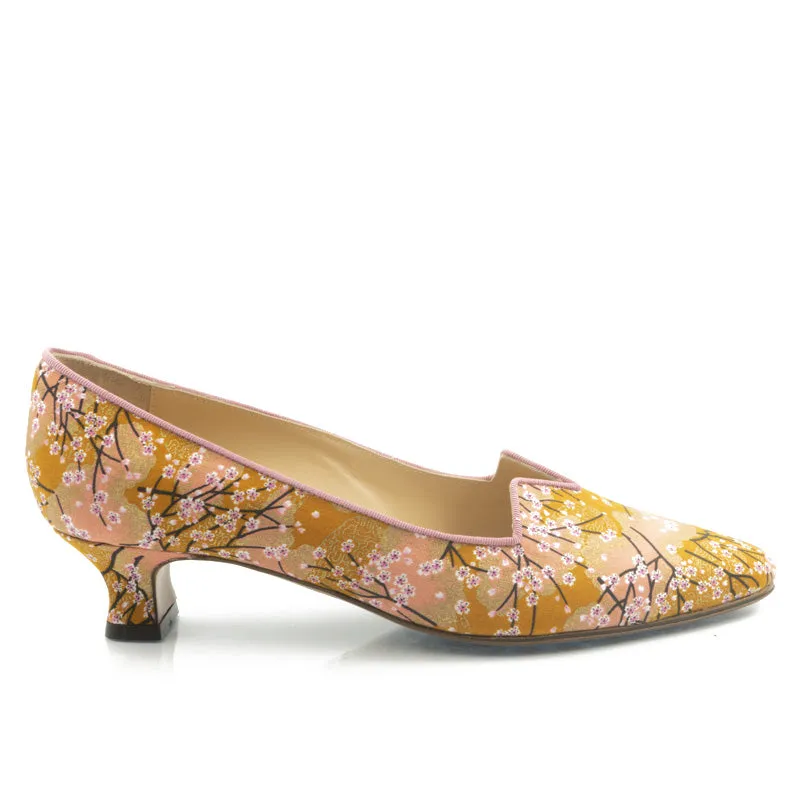 Bégum Paris Marquise escarpins tissu japonais rose