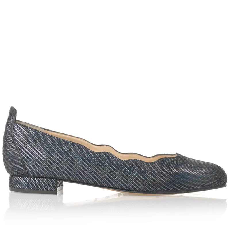 Bégum Paris Orgeval ballerines noir brillant talon 1,5 cm
