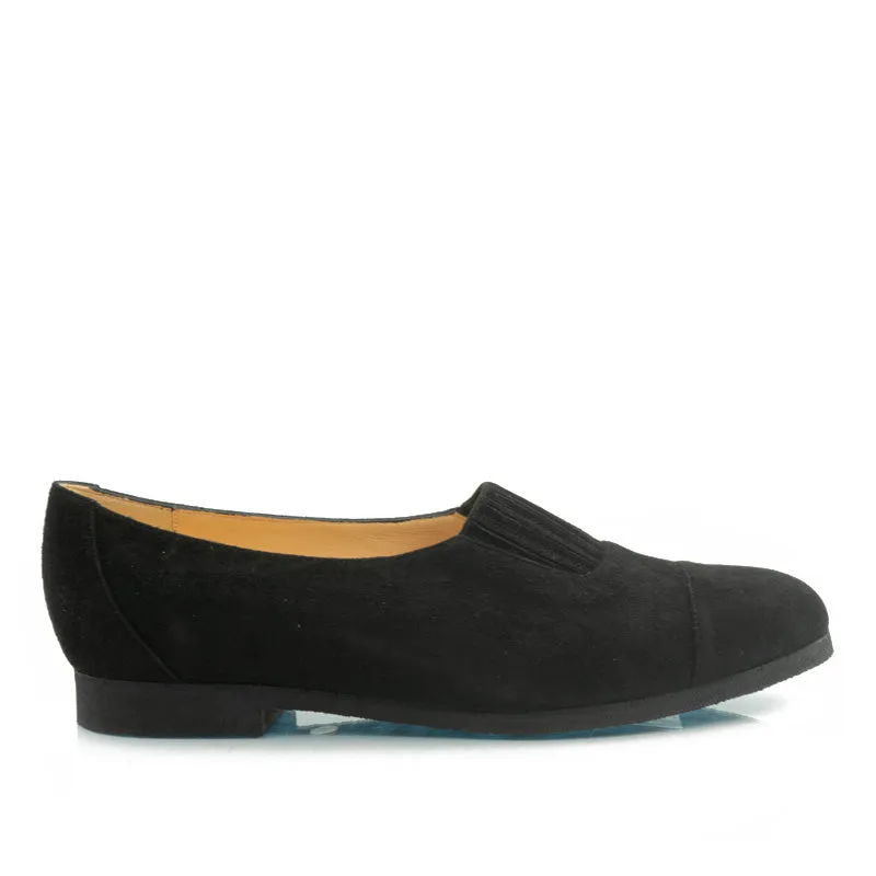 Bégum Paris Austral ballerine noir élastique talon 1,5 cm