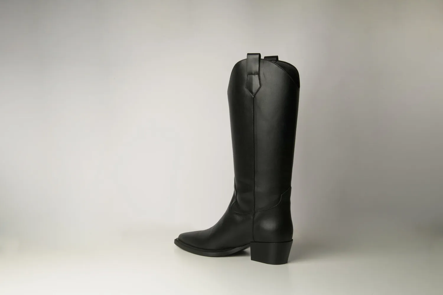 Matteo Pitti Texano bottes santiags noires cuir