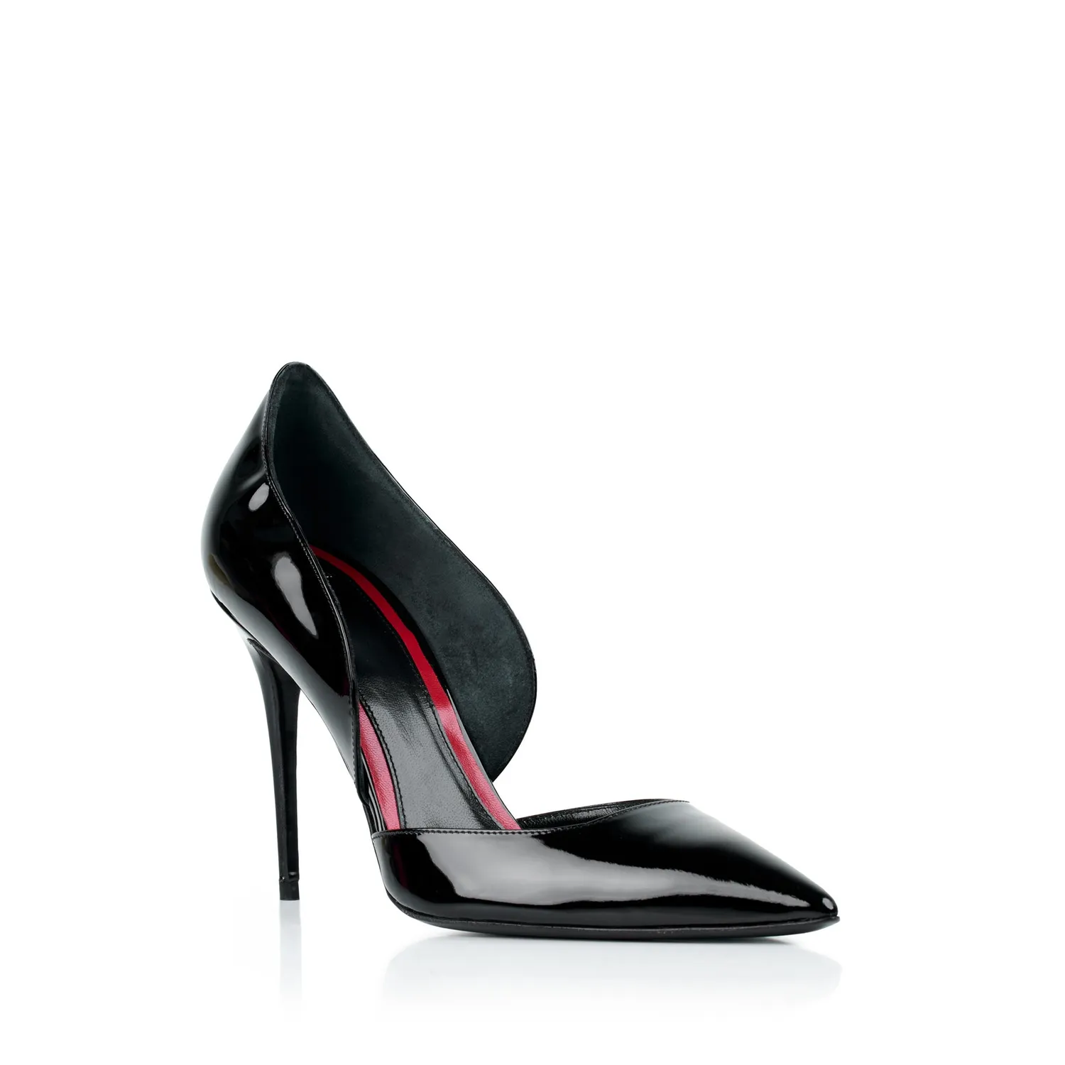 Maison Ernest Monica 100 escarpin noir cuir vernis