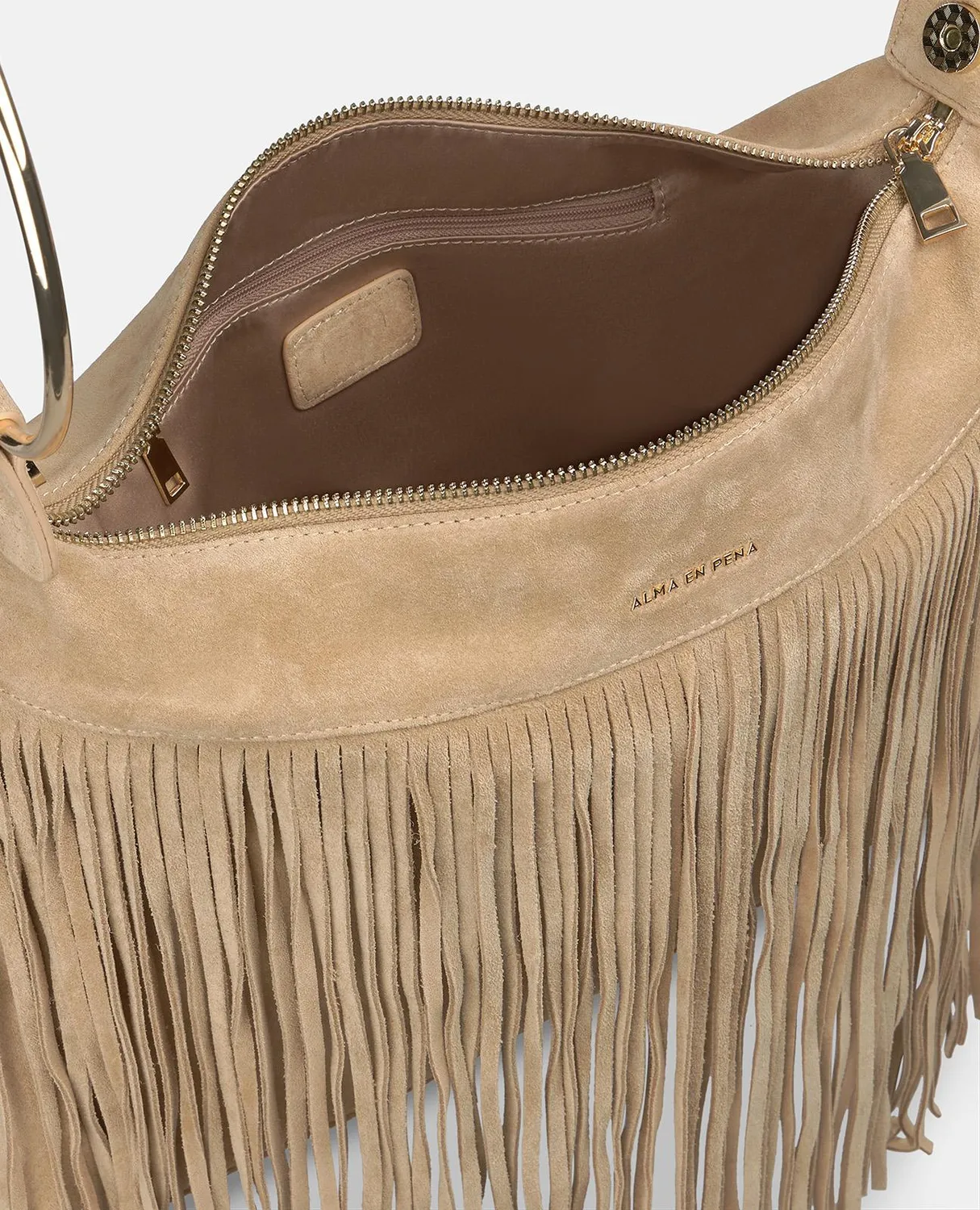Alma en Pena V26BG067 sac seau cuir sable