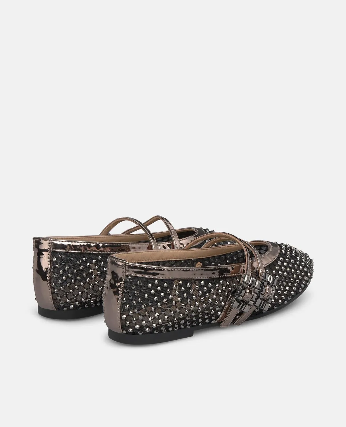 Alma en Pena I250185 ballerines argentées résille 0,8 cm